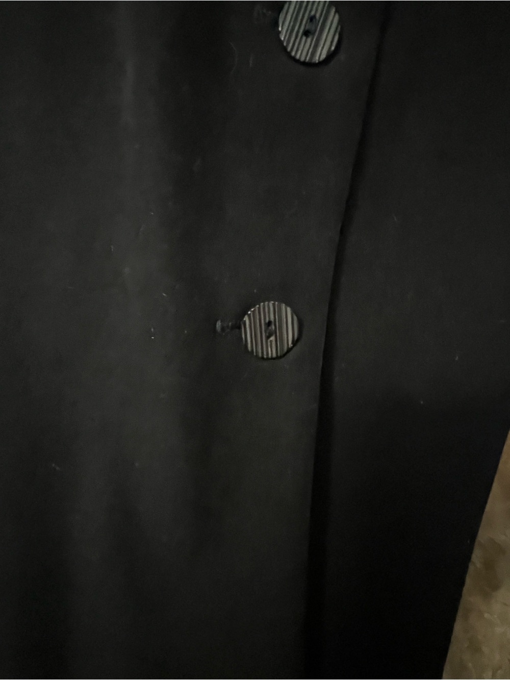 Black Button-Front Longline Jacket - Picture 6 of 6